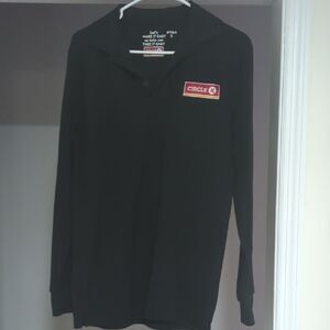 Official Circle K Employee Uniform Polo Shirt - Black - Long Sleeve - S
